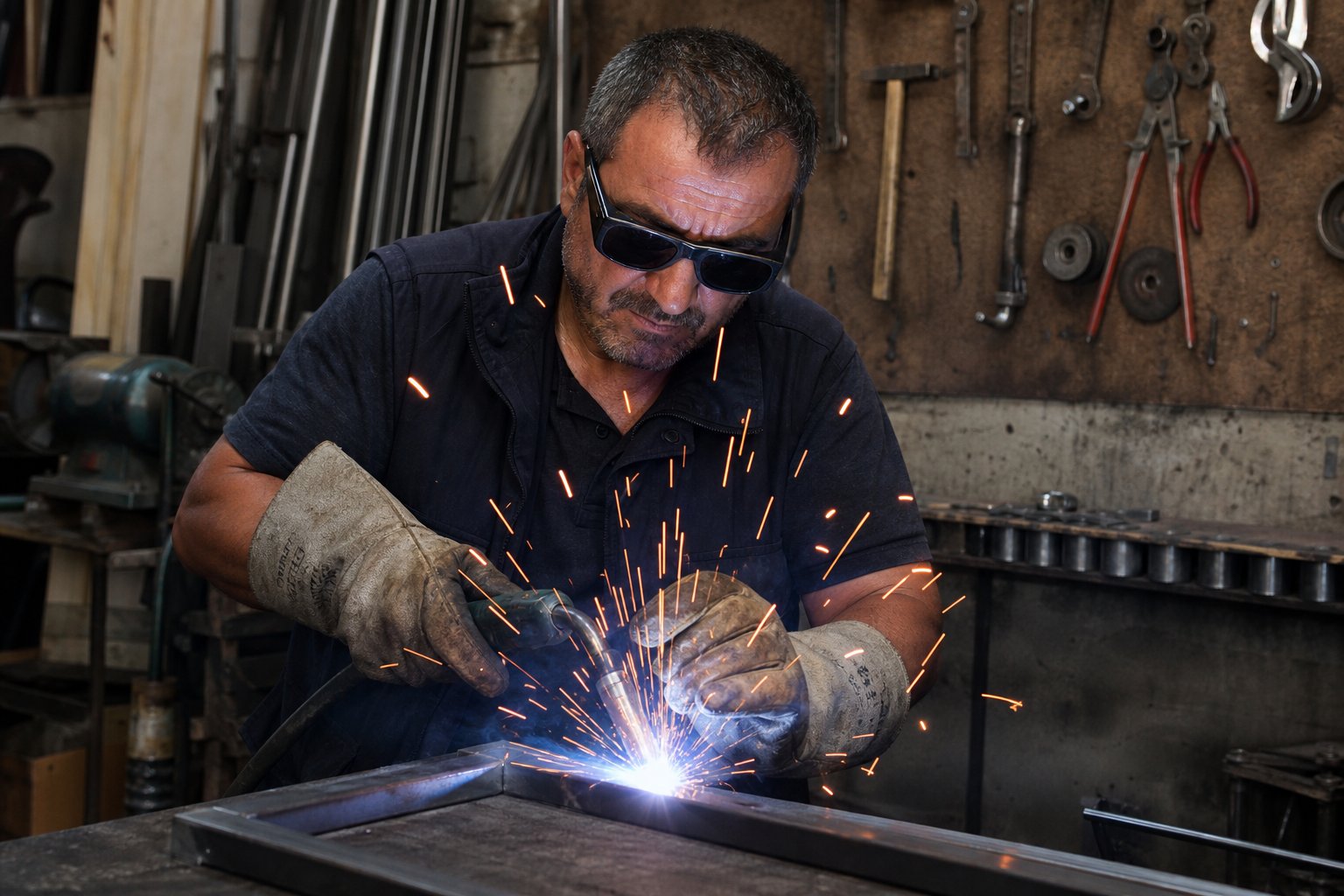 Kaynak Öncesi Hazırlık — Atölye veya saha ortamında metal birleştirme çalışması