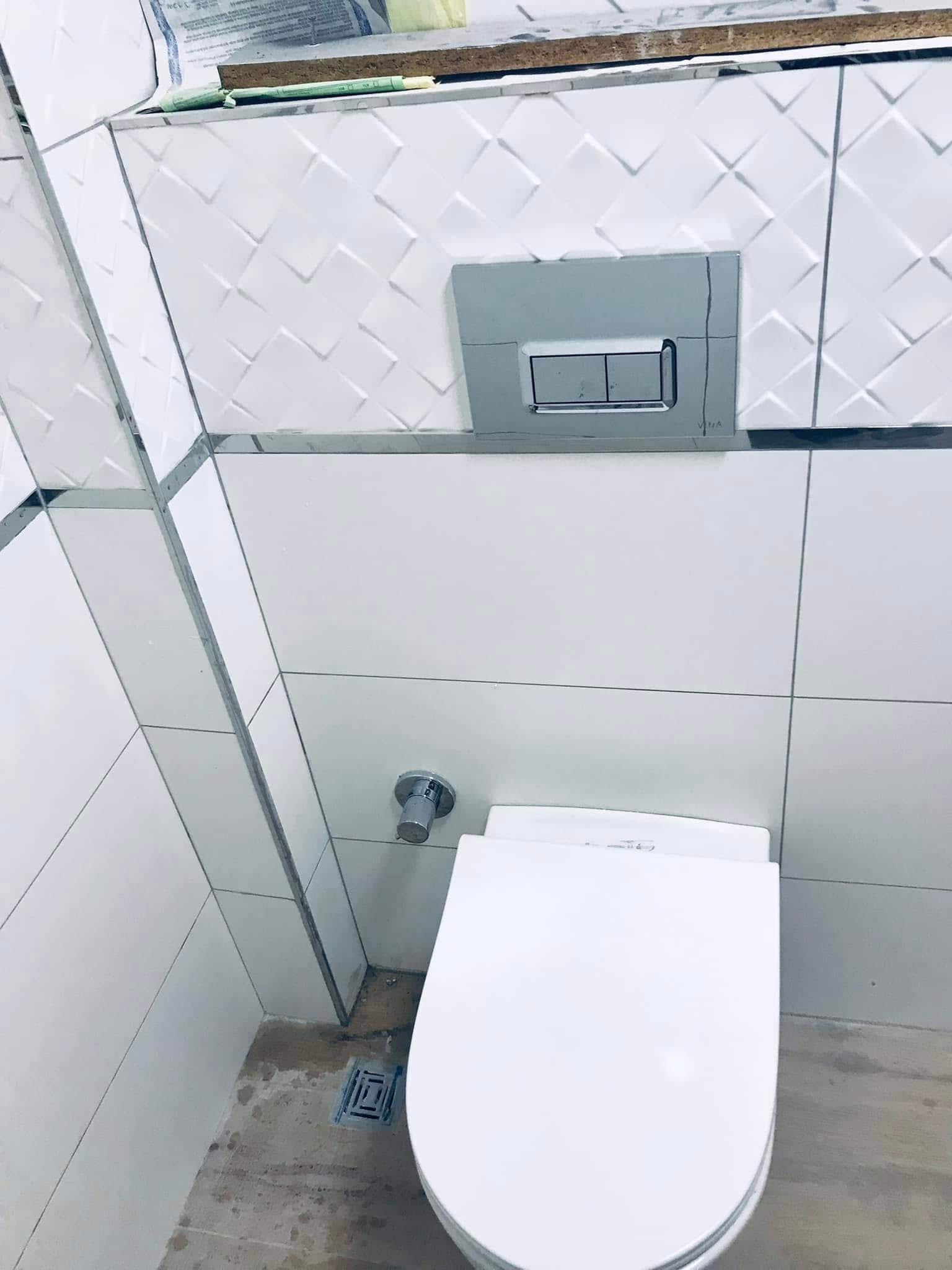 Klozet Açma — Banyo içindeki su ve gider kullanım alanı