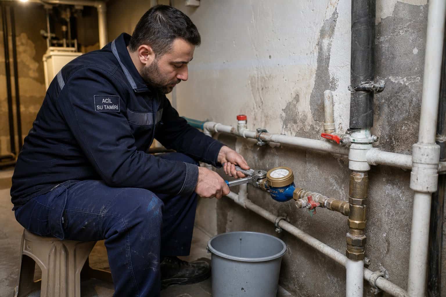 Çamlıdere Kaynak ve Su Tesisatı — Su dağıtım grubu, vana ve boru bağlantıları