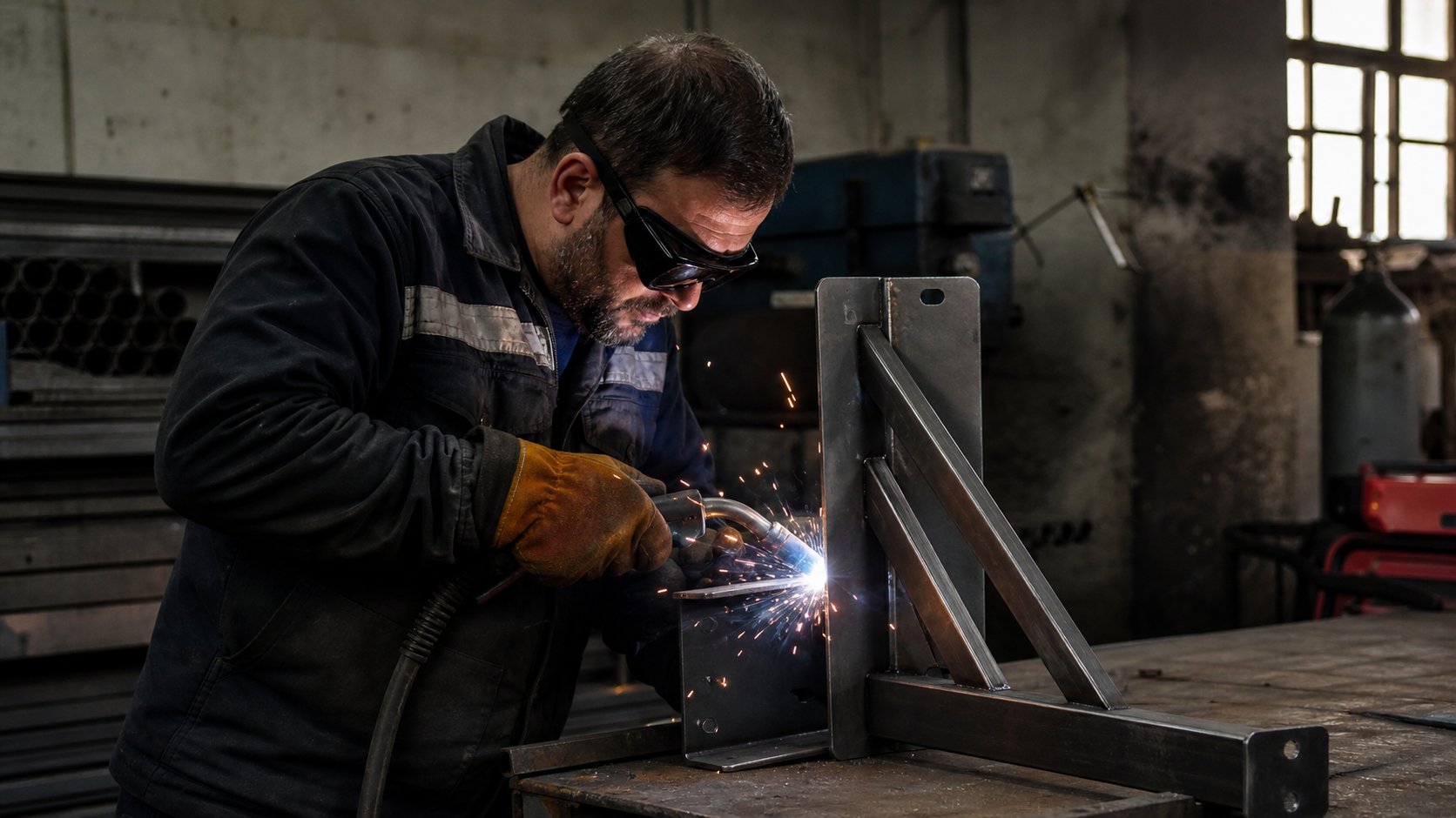 Boru Kaynağı Kontrolleri — Atölye veya saha ortamında metal birleştirme çalışması