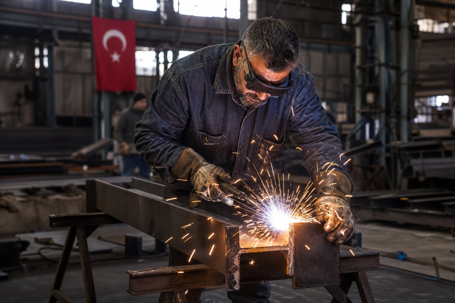 Çelik Konstrüksiyon Kaynağı — Çelik profil ve konstrüksiyon bağlantısında kaynak uygulaması