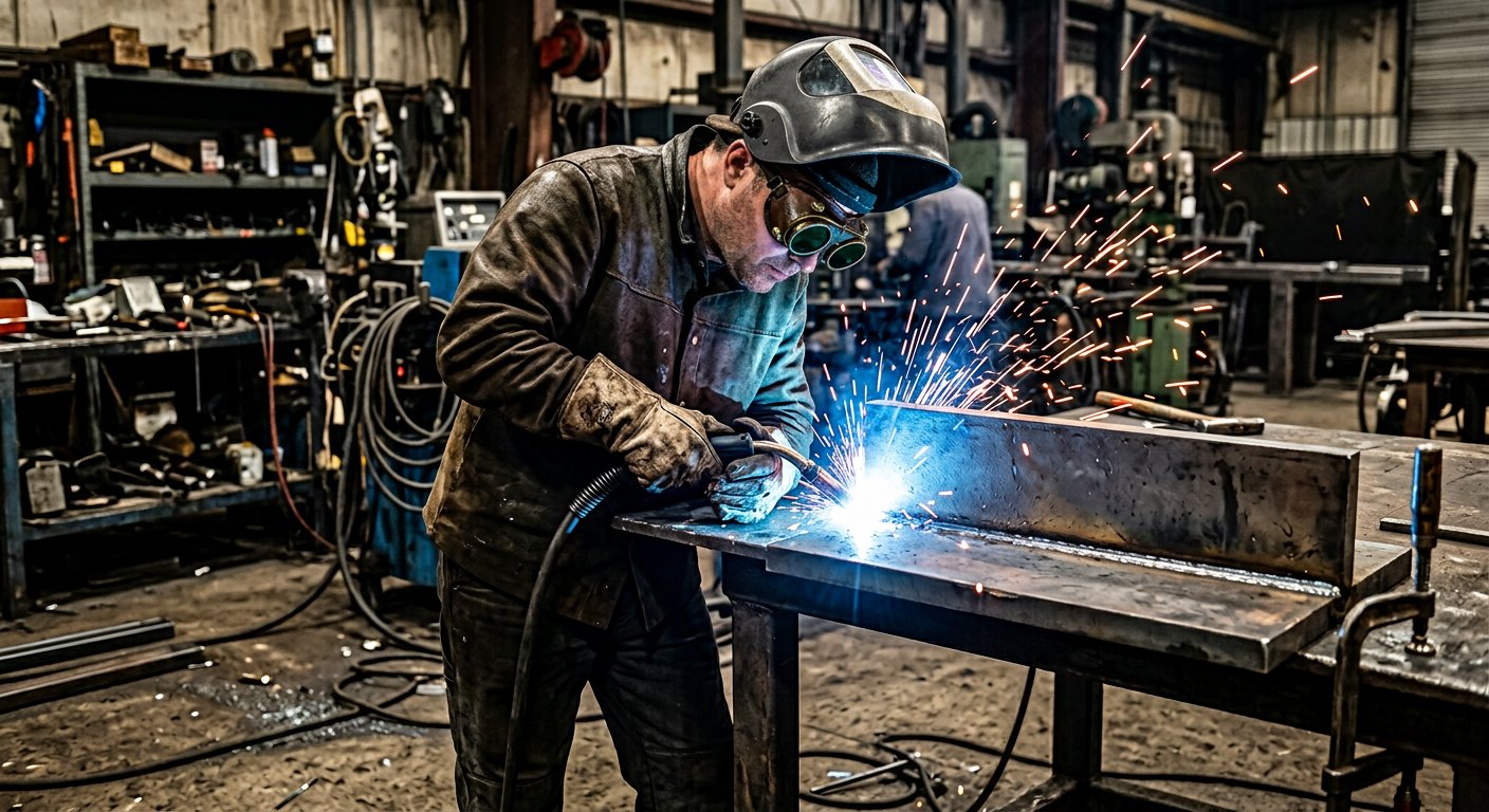 Boru Kaynağı Kontrolleri — Atölye veya saha ortamında metal birleştirme çalışması