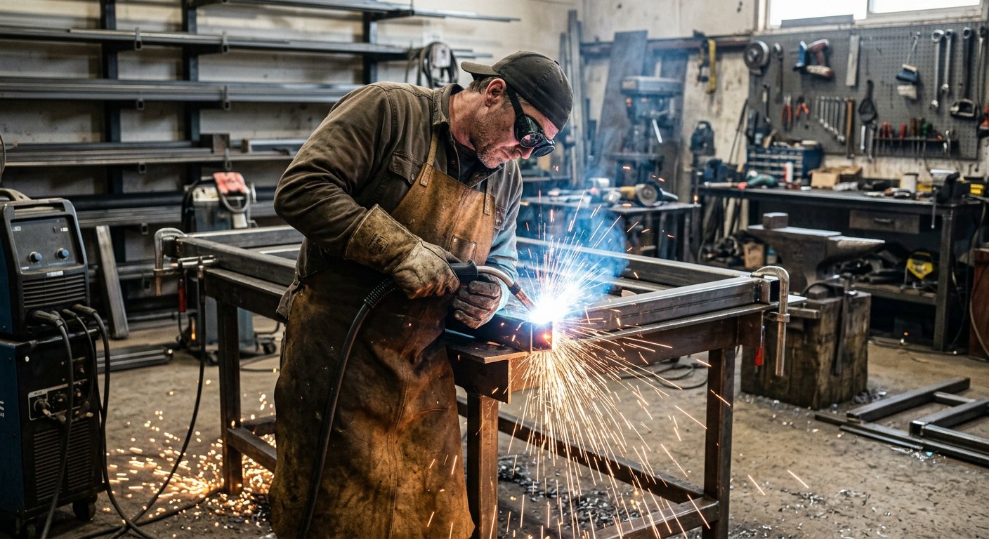 Pursaklar Kaynak ve Su Tesisatı — Atölye veya saha ortamında metal birleştirme çalışması