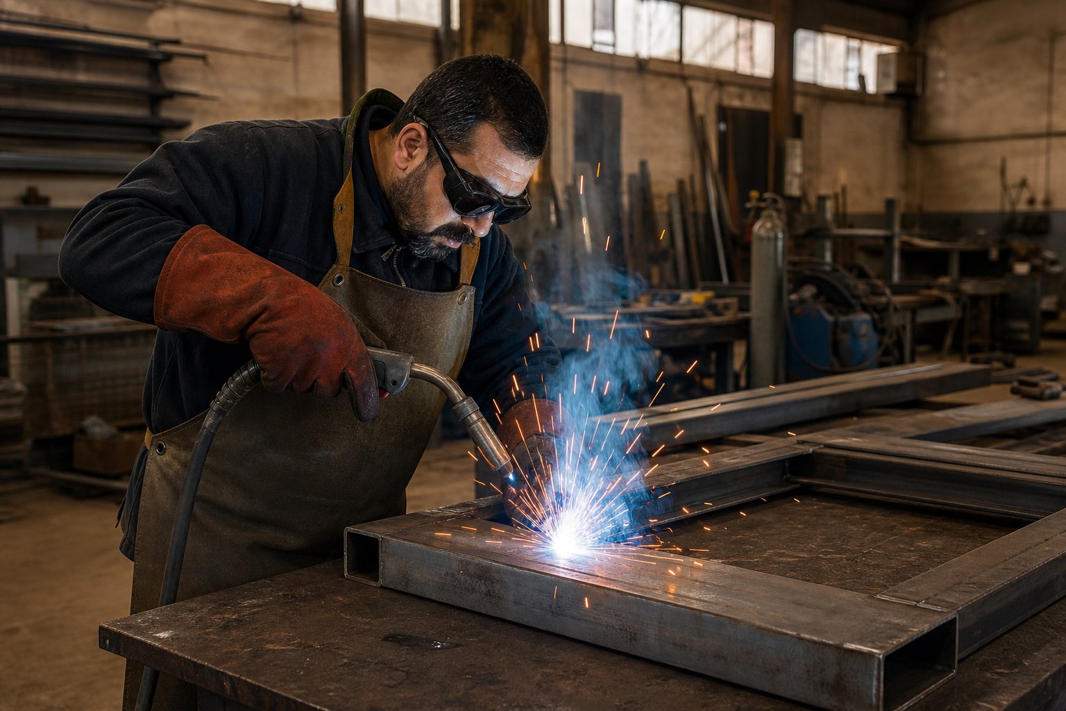 Mobil Kaynak İçin Hazırlık — Atölye veya saha ortamında metal birleştirme çalışması